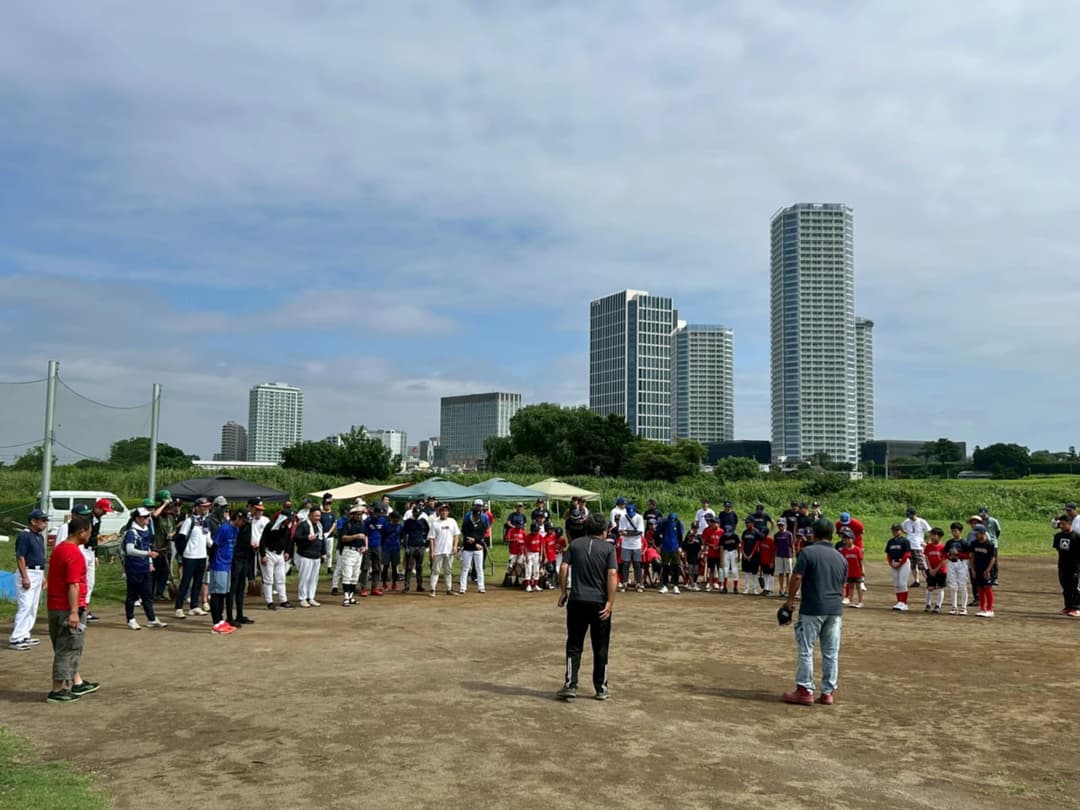 北見方球場での活動風景