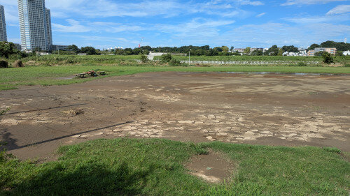 整備中の北見方球場2